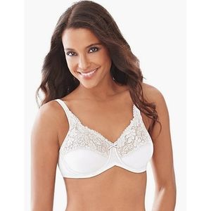 LILYETTE Minimizer Tailored with Lace Trim 34D